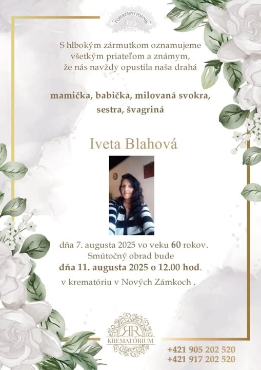 Parte pre Blahová Iveta