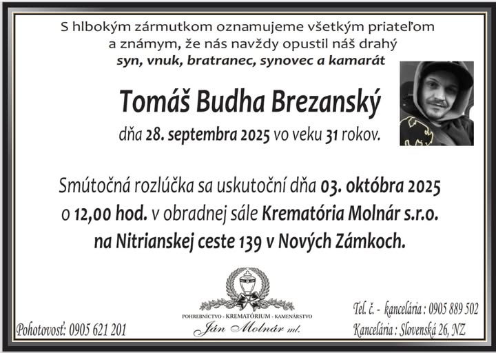 Parte pre Brezanský Tomáš Budha