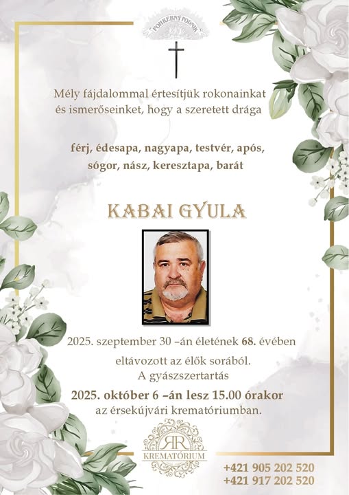 Parte pre Kabai Gyula