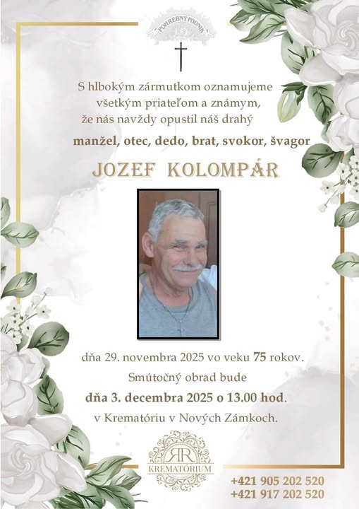 Parte pre Kolompár Jozef