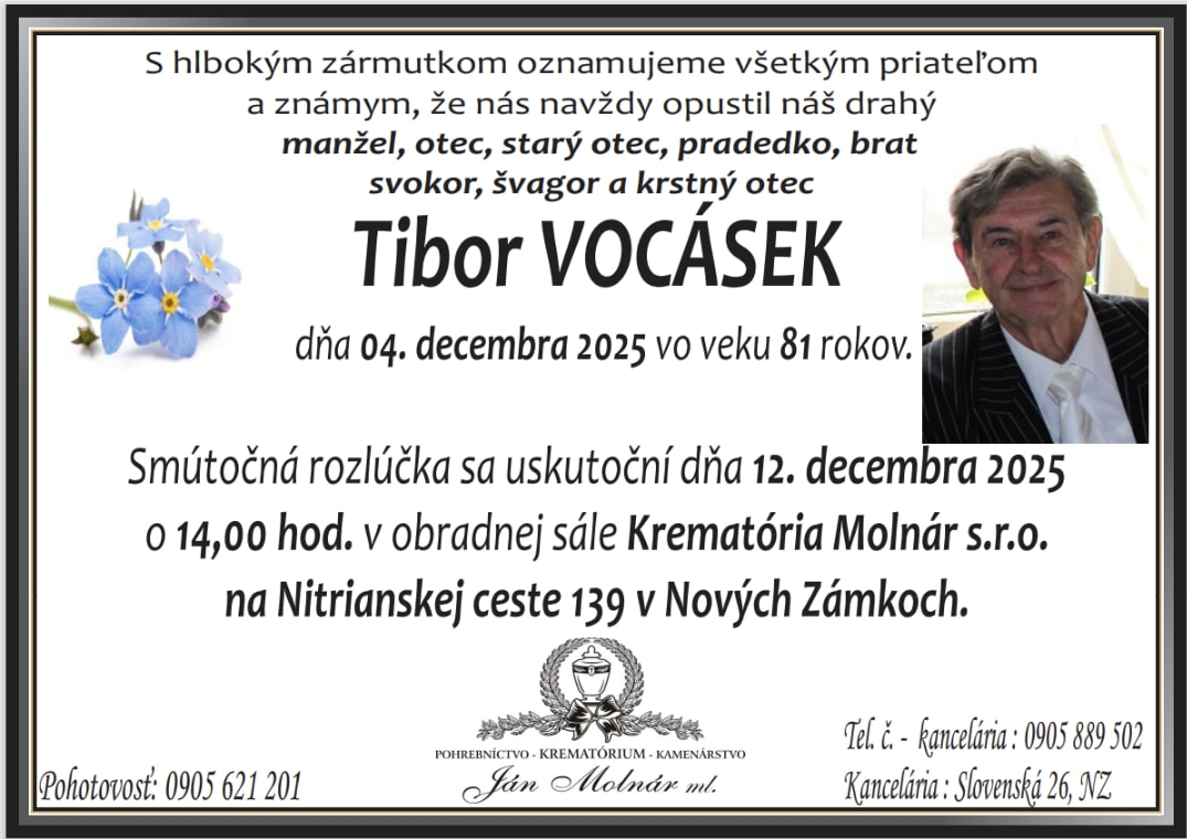 Parte pre Vocásek Tibor