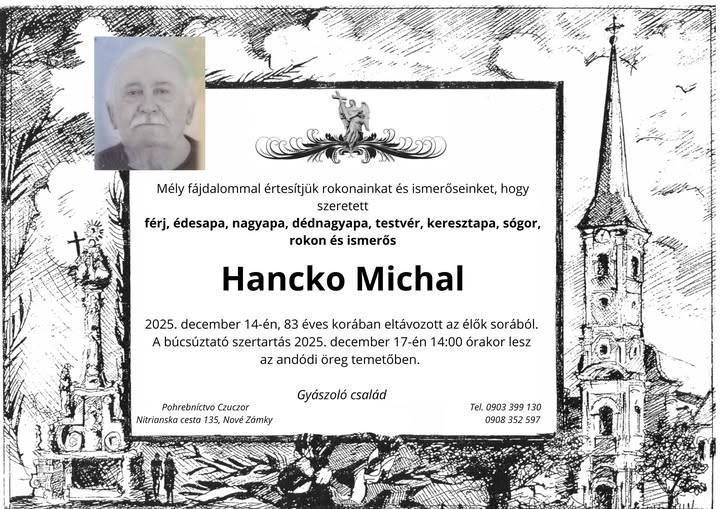 Parte pre Hancko Michal