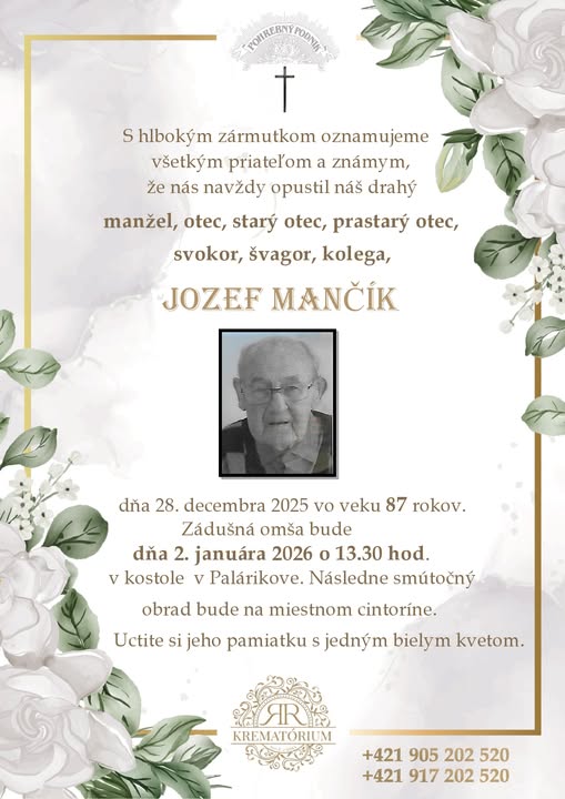 Parte pre Mančík Jozef