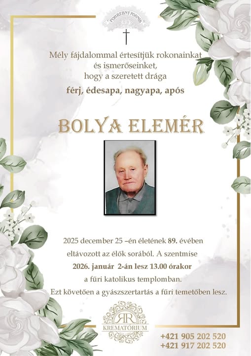 Parte pre Bolya Elemér