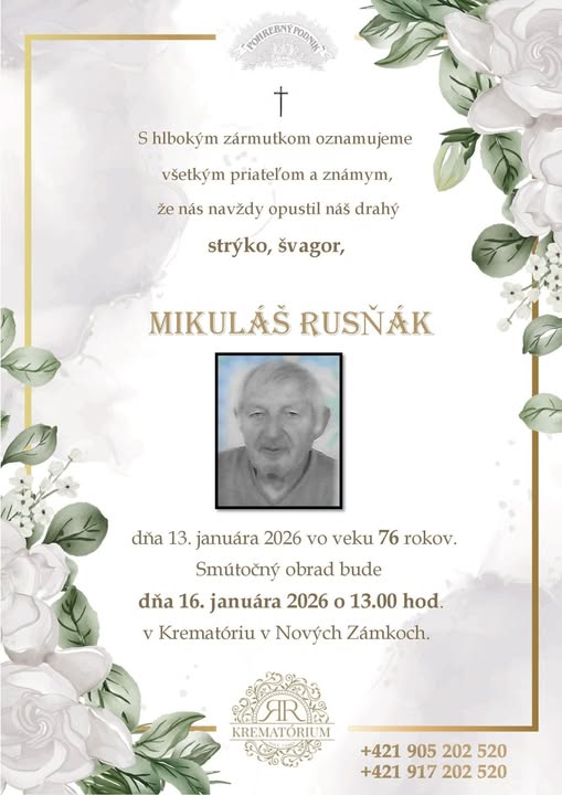 Parte pre Rusňák Mikuláš