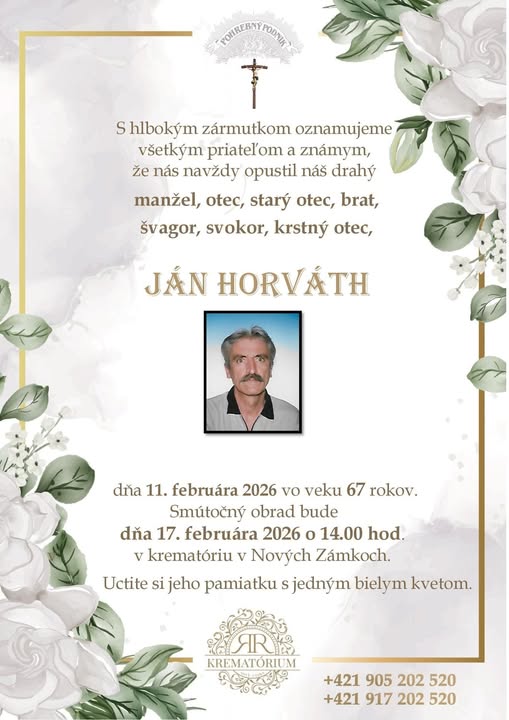 Parte pre Horváth Ján